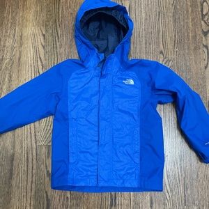 Kids Blue Raincoat, The North Face Tailout Rain Jacket Size 6 XS